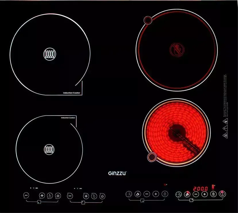 Панель варочная электрическая GINZZU HCI-479