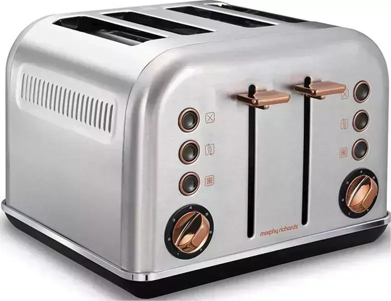 Тостер  Morphy Richards 4 slices Accents Rose Gold and Brushed