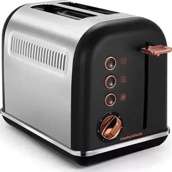 Тостер  Morphy Richards Accents Rose Gold Black 2 Slice 222016