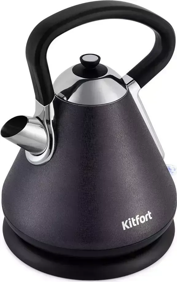 Чайник электрический KITFORT KT-697-1, чёрная кожа