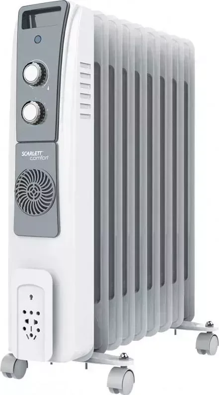 Обогреватель масляный SCARLETT SC 51.2409 S5 белый обогреватель SC S5