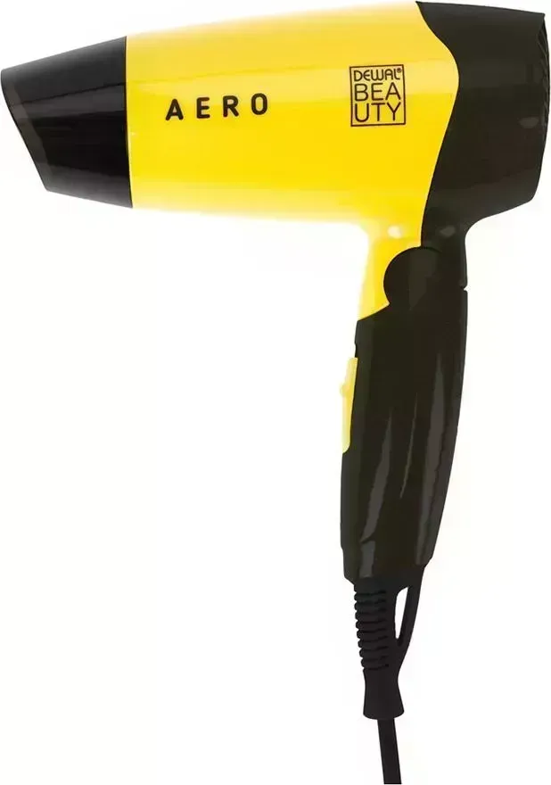 Фен  Dewal Beauty Aero Yellow, дорожный, жёлтый