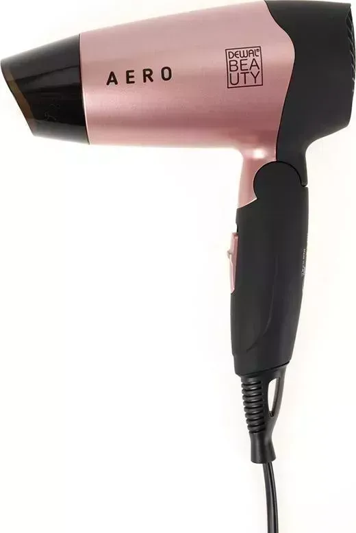 Фен  Dewal Beauty Aero Rose, дорожный, чёрно-розовый