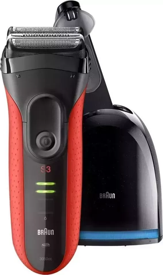 Бритва BRAUN 3050cc red/black
