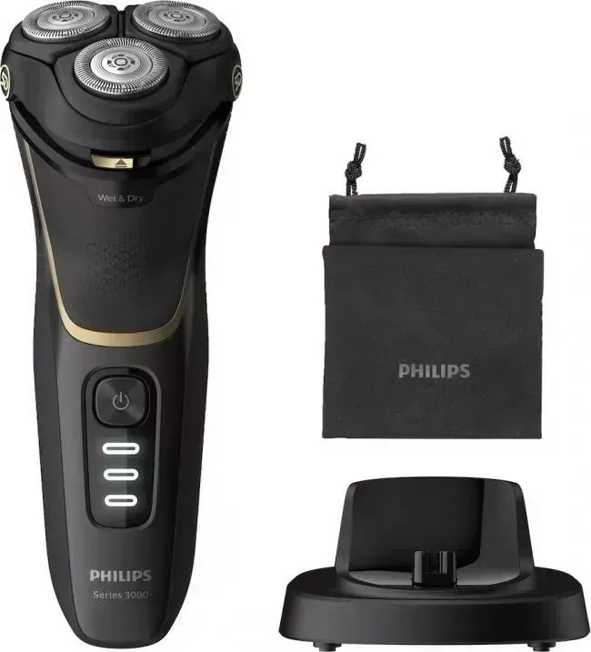 Бритва PHILIPS S3333/54, черный, золотой