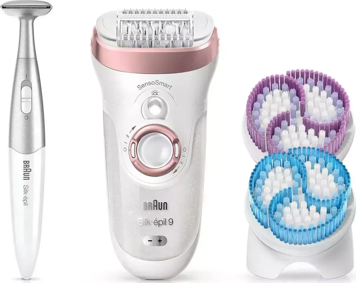 Эпилятор BRAUN Silk-&#233;pil 9 SkinSpa SensoSmart 9/980 розовое золото