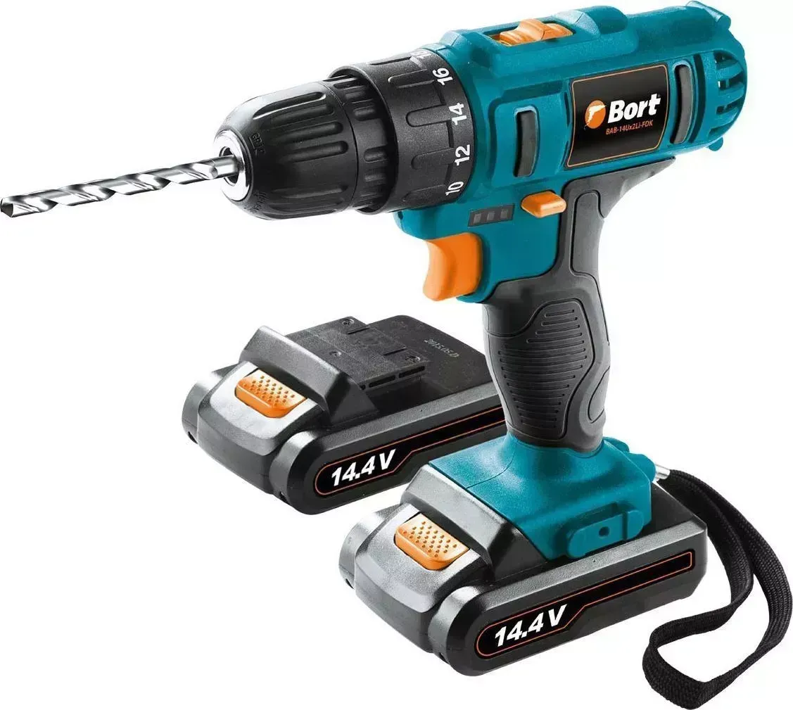 Дрель аккумуляторная BORT BAB-14Ux2Li-FDK 98296792