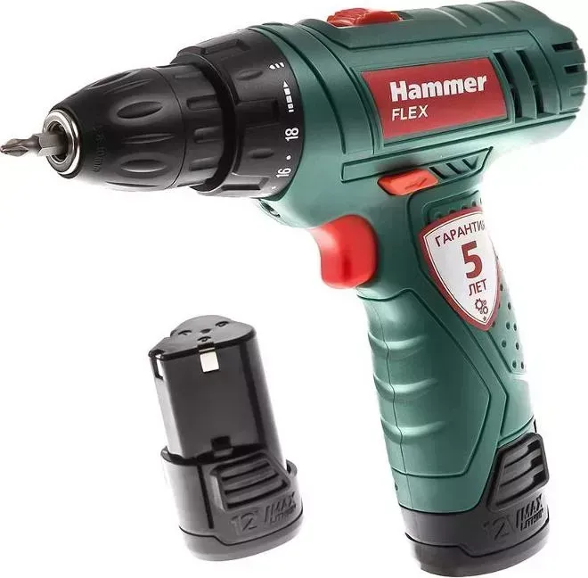 Дрель аккумуляторная HAMMER Flex ACD 12/2LE