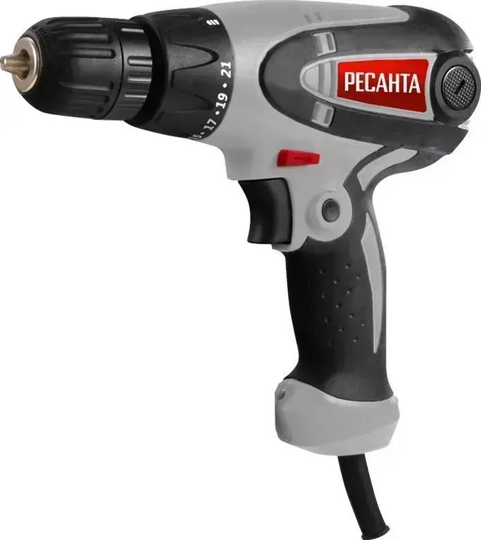 Дрель сетевая РЕСАНТА сетевой СШ-550-1 Серо-черный