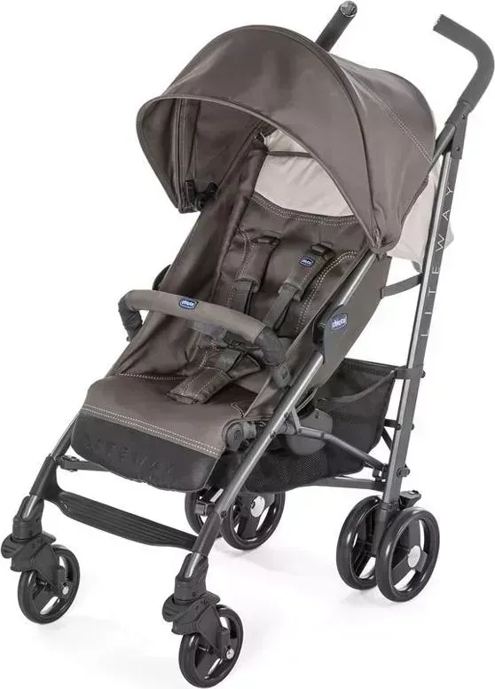 Коляска трость CHICCO Коляска- Lite Way 3 Top Dove Grey (с бампером)