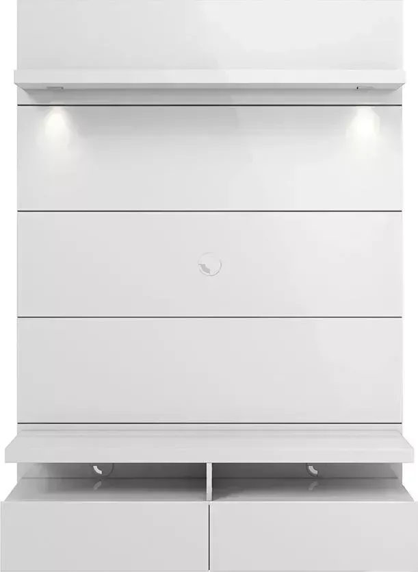 Стеллаж под телевизор Manhattan HORIZON 1.2 с LED подсветкой WHITE GLOSS, PA27052 (240 52), 1708 x 1200 x 435
