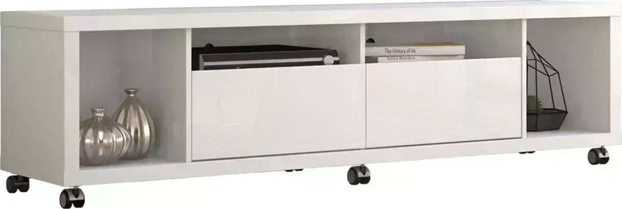 Тумба под телевизор  Manhattan HORIZON 1.8 ТВ WHITE GLOSS, PA15484, 530 х 1805 х 447