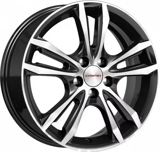 Диск автомобильный КиК Samara 6X16/4X114.3 ET40 D67.1 алмаз-черный-SK