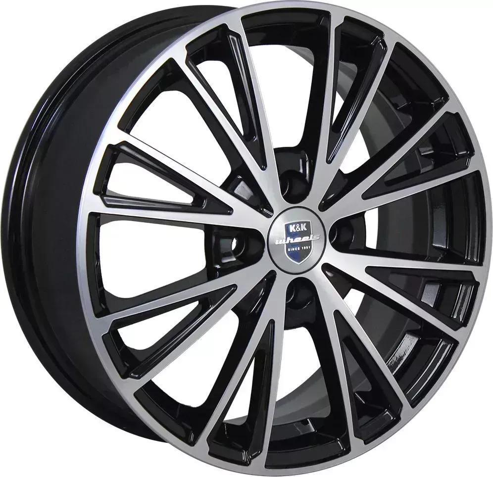 Диск автомобильный КиК Меандр 6X16/4X100 ET45 D67.1 алмаз-черный-SK