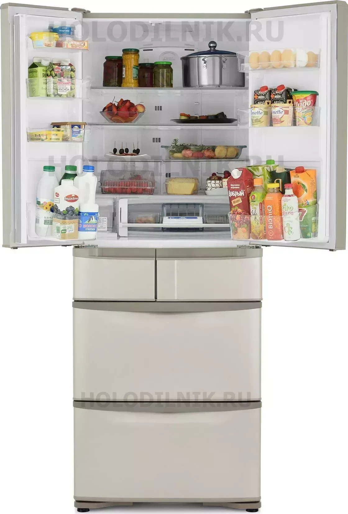 Холодильник HITACHI R-SF 48 GU T светло-бежевый 48 GU T