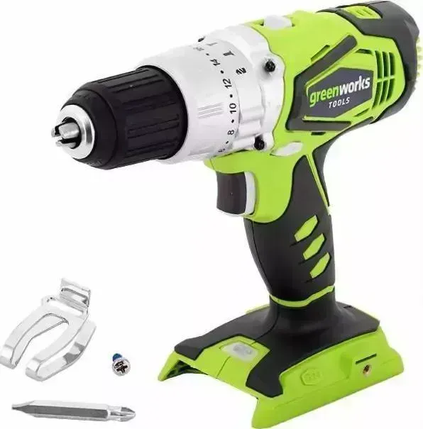 Дрель аккумуляторная GreenWorks G 24 CD 3801107