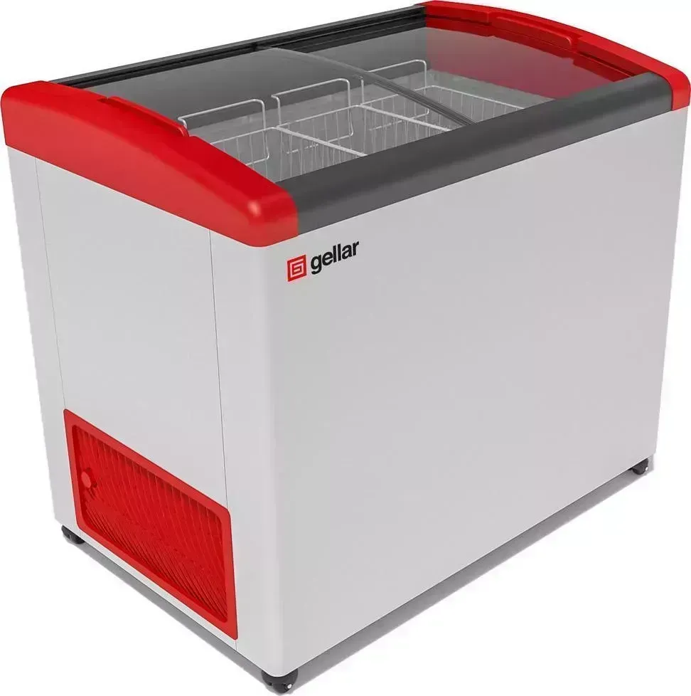 Морозильный ларь Gellar FG 350 E красный