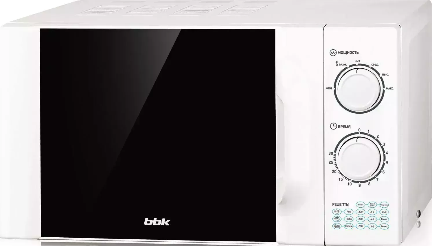 Микроволновая печь BBK 23 MWS-927 M/W белый