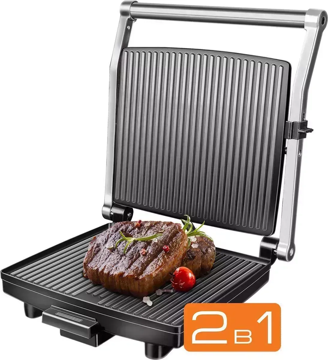 Гриль REDMOND RGM-M 800 SteakMaster (Черный/сталь)