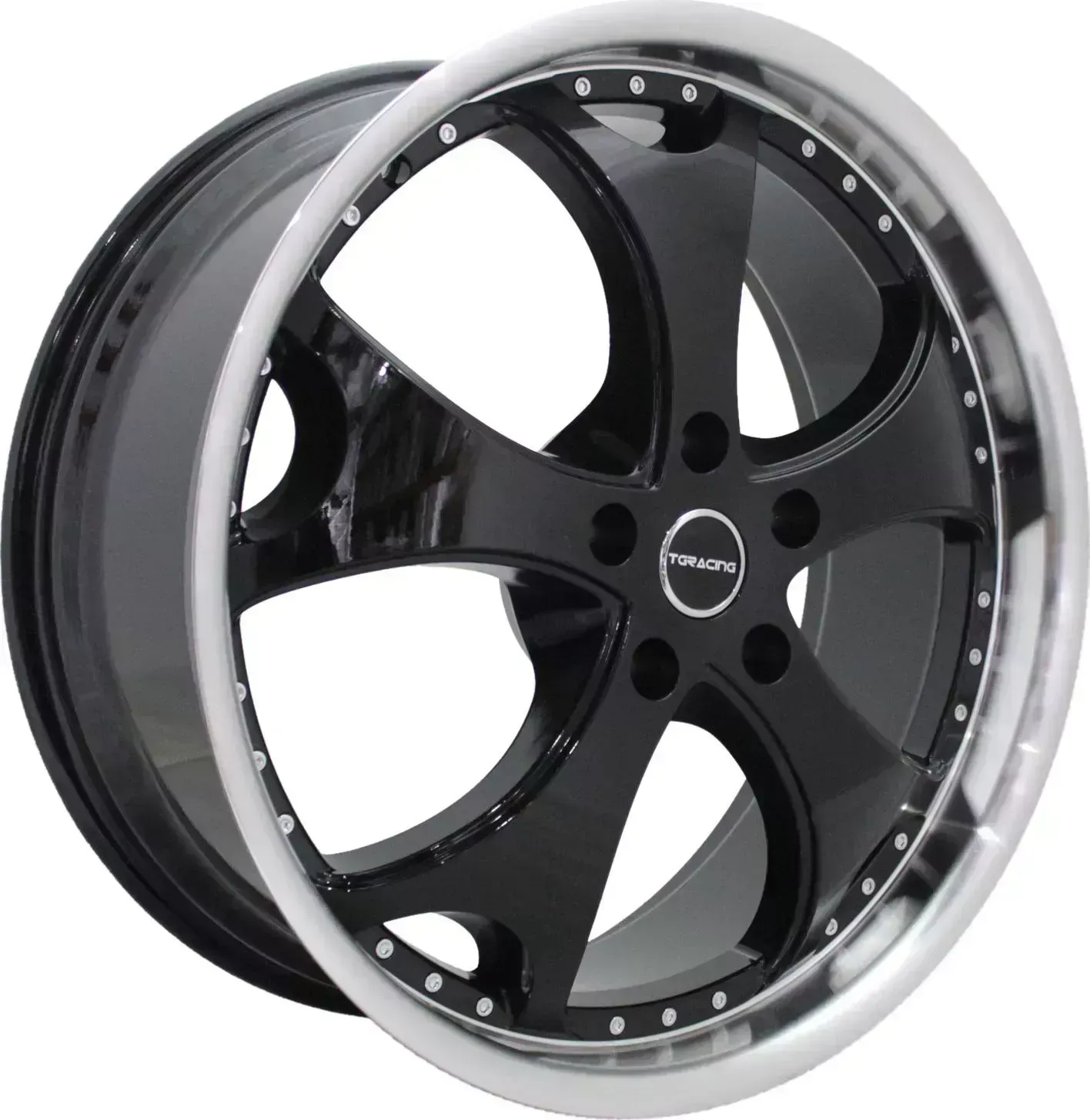 Диск автомобильный РаспродажаУценка LZ219 TGRACING 9X22/5X130 ET45 D71.6 MATT_BLACK_POL_LIP*(Дефект ЛКП)