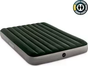 Матрас надувной INTEX рас 64763 Downy Airbed 152х203х25 см со встроенным ножным насосом