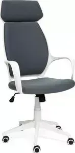 Кресло офисное TetChair GRACE белый, ткань, темно-серый 60
