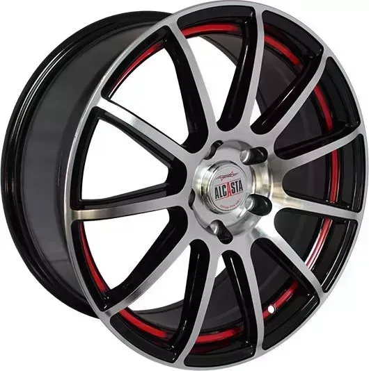 Диск автомобильный ALCASTA M25 6X15/4X100 ET48 D54.1 BKF