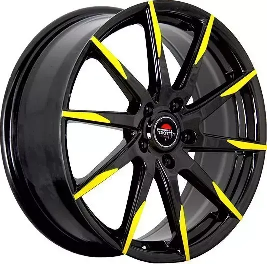 Диск автомобильный РаспродажаУценка MODEL-32 YOKATTA 7X18/5X114.3 ET50 D67.1 BK+Y*(Не герметичность)