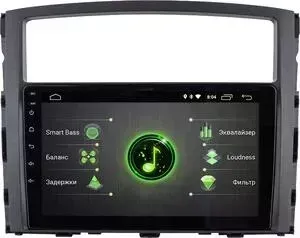 Автомагнитола INCAR Mitsubishi Pajero-4 ( DTA-6104) Android 10/1024*600, wi-fi, IPS, BT, 9;, DSP