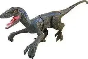 Радиоуправляемый динозавр SUNMIR TOYS Велоцираптор (синий), звук, свет - SM180-B
