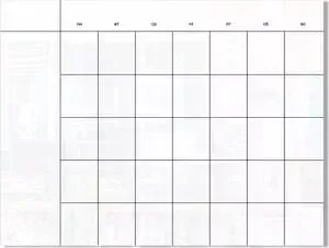 Стеклянный планер месячный Genglass Design D90120-02