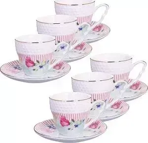 Кофейный сервиз 12 предметов Loraine Цветы (25791)