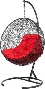 Подвесное кресло BiGarden Kokos black красная подушка