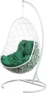 Подвесное кресло BiGarden Easy white, зеленая подушка