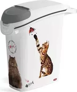 Контейнер CURVER для корма 10KG FOOD CONTAINER-WHTIML-STD white 23,2x49,7x50,3 см (241096)