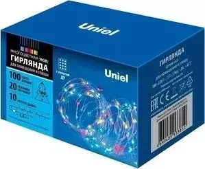 Гирлянда UNIEL уличная 220V разноцветный ULD-S1000-100/DTA/RC RGB IP44