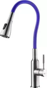 Смеситель для кухни LEMARK Expert с гибким изливом, фиолетовый (LM5082S-Violet)
