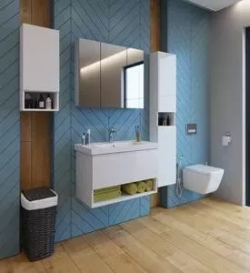 Мебель для ванной Dreja Perfecto 70 подвесная, белый глянец