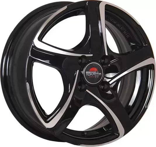 Диск автомобильный РаспродажаУценка MODEL-5 YOKATTA 8X18/5X114.3 ET35 D60.1 BKF*(Дефект ЛКП)