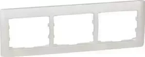 Рамка Legrand 3-постовая Galea Life перламутр 771503