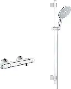 Термостат для душа Grohe Grohtherm 1000 New с душевым гарнитуром, хром (34550000, 27750000)