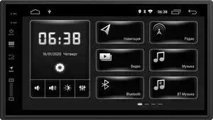 Автомагнитола INCAR Universal 7; XTA-7708 Android 10/1024*600, wi-fi, 6.8;, чёткие 2 дин (173*98)