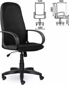 Кресло офисное Brabix Praktik EX-279 ткань E, черное 532021
