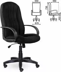 Кресло офисное Brabix Classic EX-685 ткань E, черное 532024