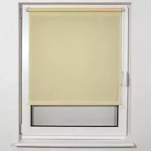 Штора Brabix рулонная 55х175 см текстура лен, защита 55-85&#037;, 200 г/м 2 кремовый S-21 605978