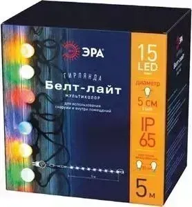 Гирлянда ЭРА Уличная светодиодная Белт Лайт 220V мультиколор ERABL-MK5 Б0047953