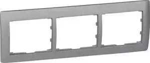 Рамка Legrand 3-постовая Galea Life алюминий 771303