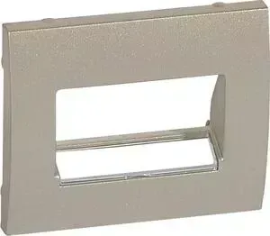 Лицевая панель Legrand Galea Life розетки RJ45 с держателем этикеток титановая 771475