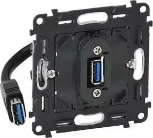 Розетка Legrand USB Valena Мех In Matic 753082