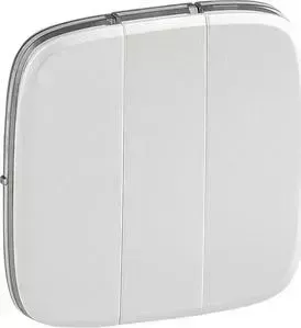 Лицевая панель Legrand Valena Allure выключателя трехклавишного жемчуг 755039